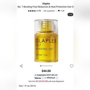 OLAPLEX No.7 Bonding Oil in Bright Yellow